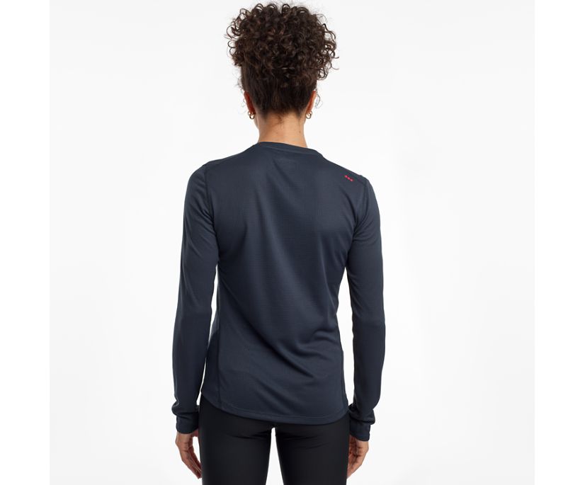 Saucony Stopwatch Long Sleeve Women's Shirts Blue | AU 295OKIR